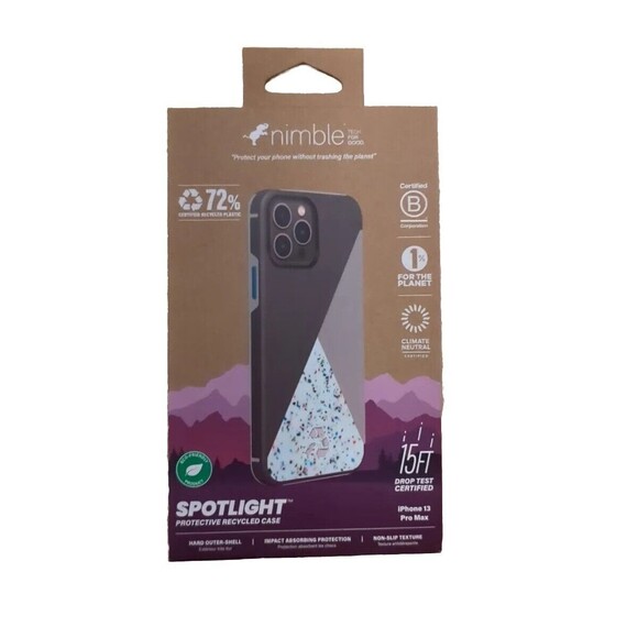 NEW Nimble Spotlight Series Case for Apple iPhone 13 Pro Max - Black/Gray/Multi - Picture 1 of 4